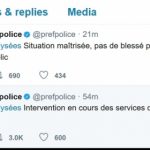 Incident Paris twitter