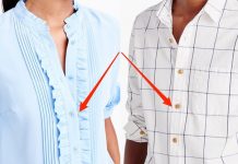 Motivul pentru care cămăşile de bărbați au nasturi pe dreapta