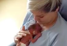 reactia unei mame cand isi vede copilul